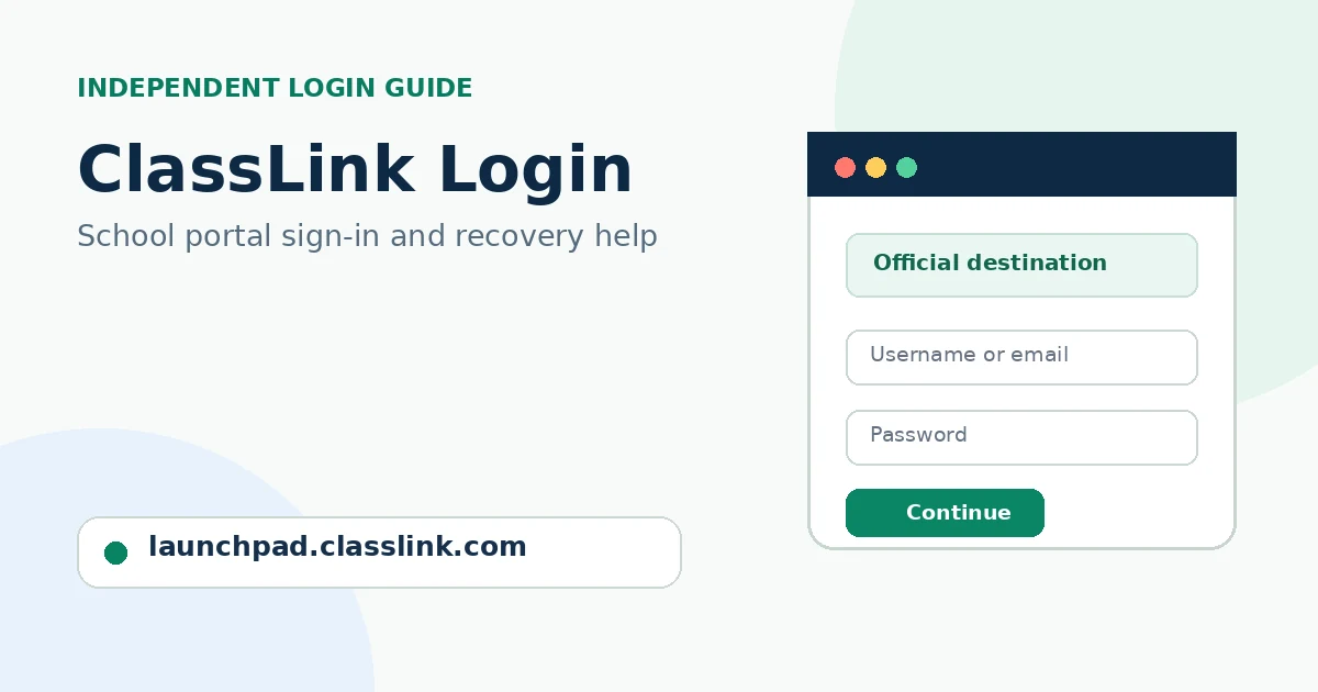 ClassLink Login: Official Portal, Password Reset and Account Help