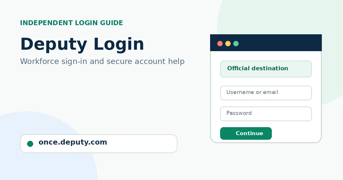 Deputy Login: Official Portal, Password Reset and Account Help