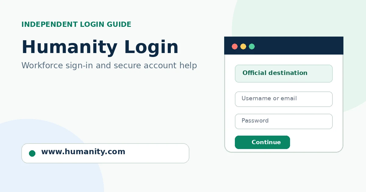 Humanity Login: Official Portal, Password Reset and Account Help