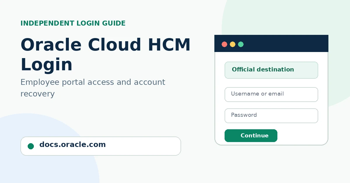 Oracle Cloud HCM Login: Official Portal, Password Reset and Account Help