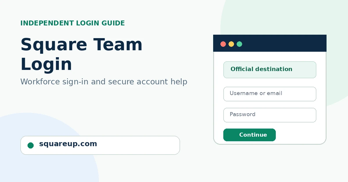 Square Team Login: Official Portal, Password Reset and Account Help