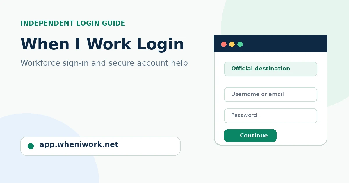 When I Work Login: Official Portal, Password Reset and Account Help