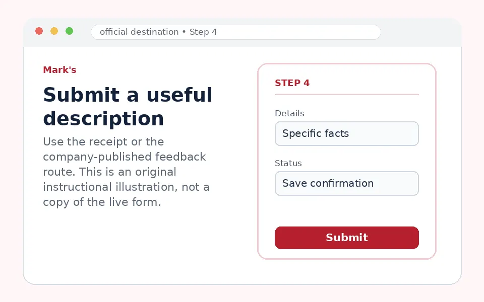 Submit a useful description instructional survey step illustration