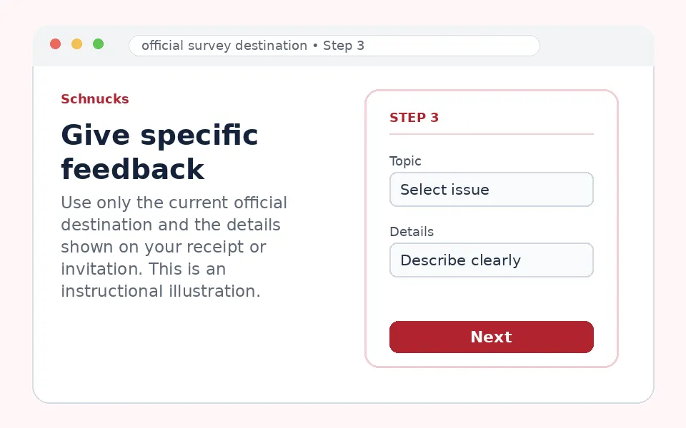 Give specific feedback instructional survey step illustration