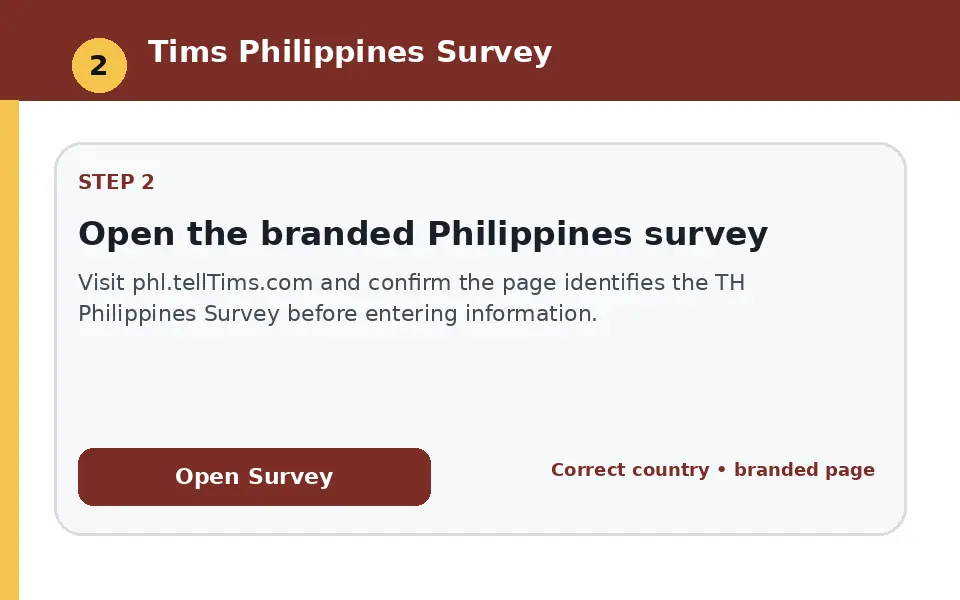 Open the branded Philippines survey instructional survey step illustration