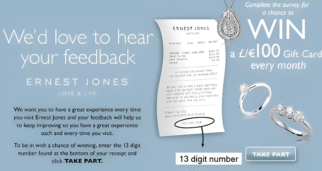 Ernest Jones UK Store Feedback Survey