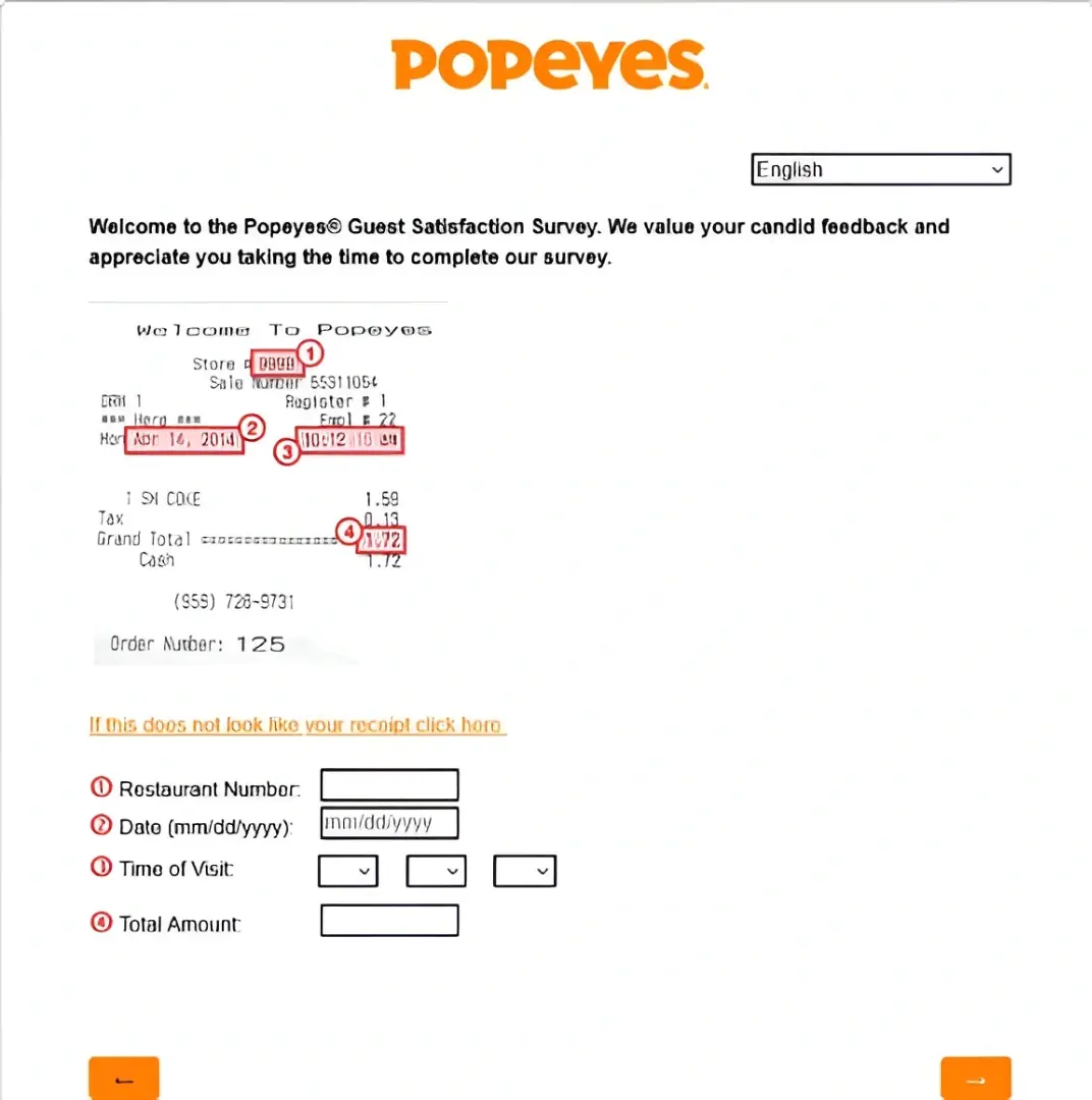 TellPopeyes.com Survey: Receipt Code, Steps and Official Support