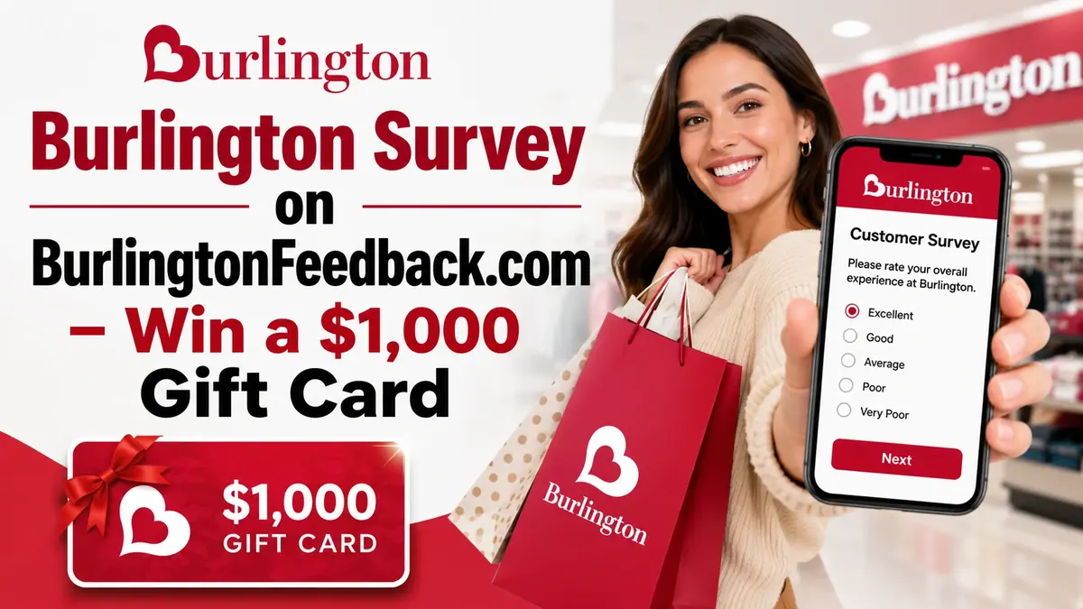 BurlingtonFeedback Survey: 18–19 Digit Code and $1,000 Monthly Gift Card Rules