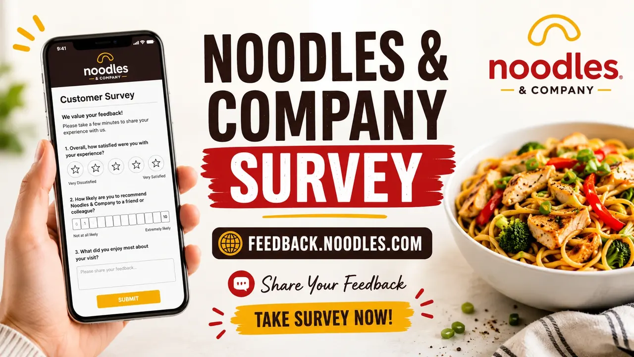 Feedback.Noodles.com Survey: 20-Digit Code and Current Offer Rules