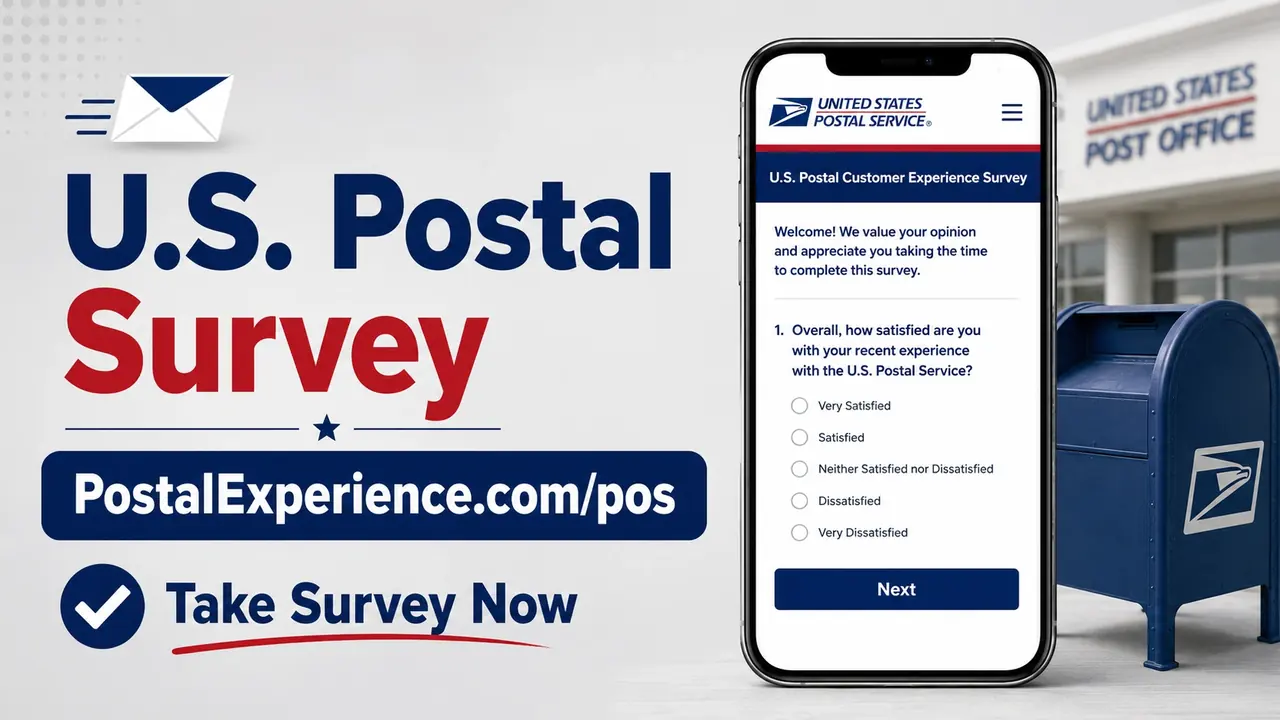 PostalExperience.com/pos: USPS Receipt Survey Steps and Phone Option