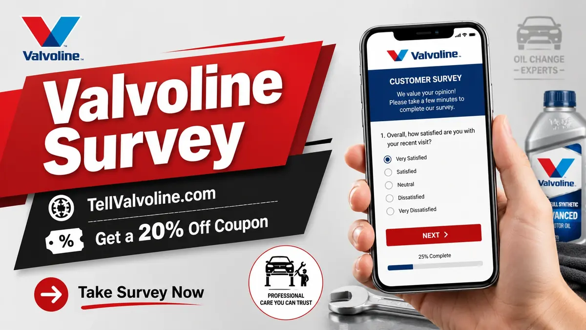 TellValvoline Survey: 17-Digit Entry Code, Receipt Steps and Support